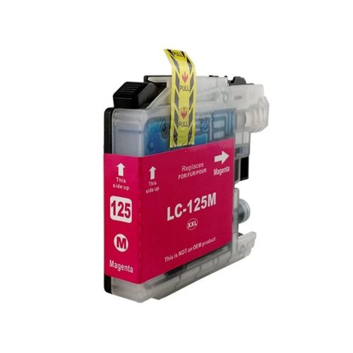 Premium Brother LC125XL LC-125XL Magenta Utángyártott Tintapatron