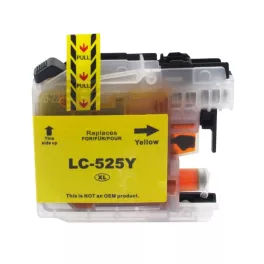   Premium Brother LC525XL LC-525XL Yellow Utángyártott Tintapatron