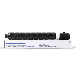   Premium Canon CEXV51 C-EXV51 Cyan Utángyártott Toner 60.000 oldal kapacitás