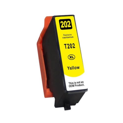 Premium Epson 202XL Yellow T02F44010, T02H44010, T02H4 Chipes Utángyártott Tintapatron