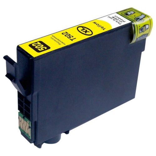 Premium Epson 502XL Yellow T02W4 Chipes Utángyártott Tintapatron