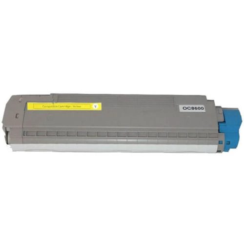 Premium Oki C8600 C8800 Yellow Utángyártott Toner 6.000 oldal kapacitás