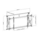 LUMI fali konzol videófalhoz  43"-55