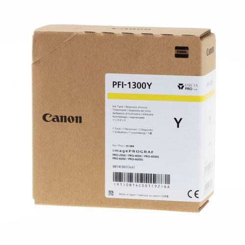 Canon PFI-1300 Cartridge Yellow 330ml