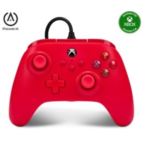 PowerA vezetékes kontroller Xbox Series X|S - piros