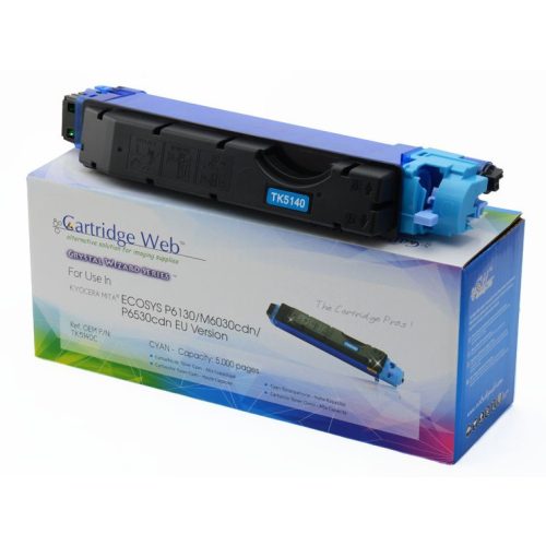 KYOCERA TK5140C Toner Cyan CHIPPES CartridgeWeb (For use)