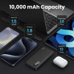 UGREEN 10000mAh kétirányú gyorstöltés powerbank fekete PB311