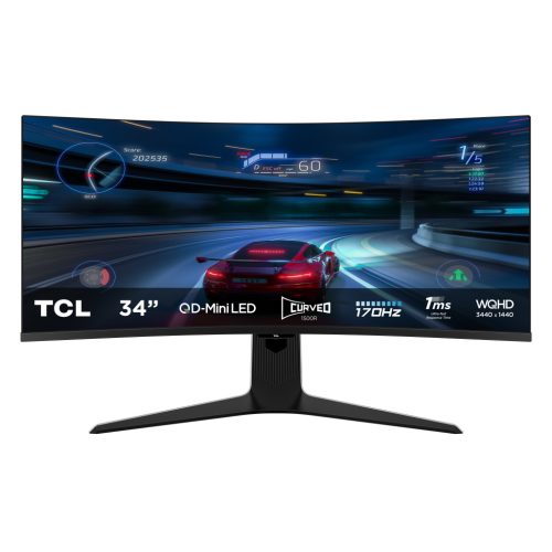 TCL 34R83Q, HDR, QLED, WQHD, 170Hz, 1msGTG, Monitor