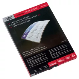   GBC Meleglamináló fólia, 100 mikron, A4, fényes, GBC High Speed (100db)
