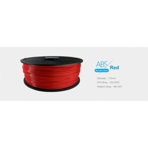 3D FILAMENT 1,75mm ABS Piros (1kg-os tekercs)