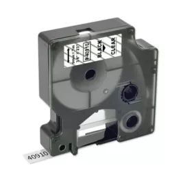   Utángyártott DYMO D1 40910 9mm x 7m átlátszó-fekete #S0720670