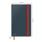Leitz COSY Soft touch jegyzetfüzet (A5), bársony szürke, kockás