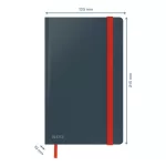 Leitz COSY Soft touch jegyzetfüzet (A5), bársony szürke, vonalas