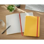 Leitz COSY Soft touch jegyzetfüzet (B5), meleg sárga, kockás