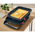 Leitz COSY Soft touch spirálfüzet (B5), meleg sárga, kockás