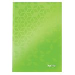 Leitz WOW beírókönyv A5, vonalas, zöld