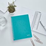 Leitz WOW spirálfüzet, A5, kockás, jégkék