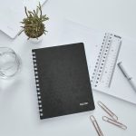 Leitz WOW spirálfüzet, A5, kockás, fekete