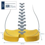 Leitz COSY Ergo ortopédiai ülőpárna, meleg sárga