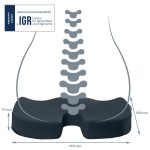 Leitz COSY Ergo ortopédiai ülőpárna, bársony szürke