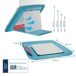 Leitz COSY Ergo laptop állvány, nyugodt kék 13-17 laptophoz