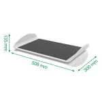 Leitz Ergo kétállású lábtámasz, világosszürke