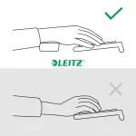 Leitz Ergo csuklótámasz billentyűzethez, sötétszürke