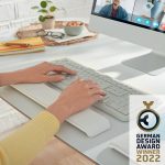 Leitz COSY Ergo állítható magasságú csuklótámasz billentyűzethez, világosszürke