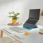 Leitz COSY Ergo állítható magasságú csuklótámasz billentyűzethez, világosszürke