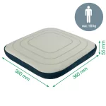 Leitz Ergo Active ülőpárna szövet borítású, világosötétszürke