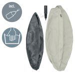 Leitz Active ülőlabda nehezékkel 75cm, világosszürke