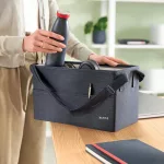 Leitz Fabric szövet borítású Hot Desking hordozótáska kicsi, sötétszürke