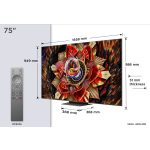 TCL 75" 75C9K QD-MiniLED 189cm 4K Google TV