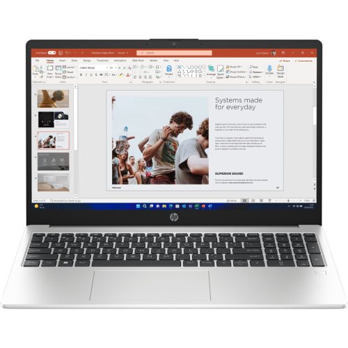 HP 250 G10, 15.6" FHD AG UWVA  250Nits, Intel Core i5 1334U 10C, 8GB, 512GB PCIe SSD, IntelR IrisR Xe, Silver, WIN11,ujjlenyomat olvasó, háttérvilágításos billentyűzet,3év garancia