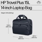 HP Travel Plus 15L 14inch Laptop utazótáska, vízlepergető