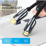 Vention HDMI 2.1 ( fekete), 1m, kábel