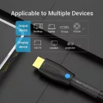 Vention HDMI ( aktív, fekete), 5m, kábel