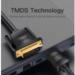 Vention HDMI -> DVI, (fekete), 2m, kábel