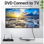 Vention RCA -> HDMI/F, (fekete), konverter