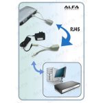 MaxLink AFA-1 10/100Mbps POE lengő tápfeladó és leválasztó kit