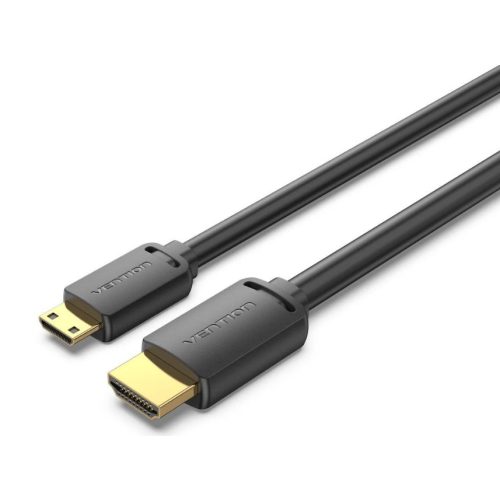 Vention mini HDMI/M -> HDMI/M (4K,HD, fekete), 2m, kábel