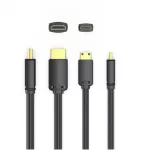 Vention mini HDMI/M -> HDMI/M (4K,HD, fekete), 2m, kábel