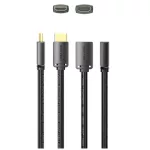 Vention HDMI/M -> HDMI/F (4K, HD, PVC, fekete), 3m, kábel