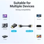 Vention HDMI/M -> HDMI/F (4K,fekete, 2darab), adapter