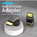 Vention HDMI/M (90fokos) -> HDMI/F (4K,fekete), adapter