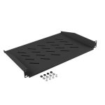 Lanberg AK-1008-B 19 1U MÉLY:315mm MAX:25kg terhelhetőségű 2 ponton rögzíthető fix fekete tálca