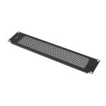 Lanberg AK-1412-B 19" 2U fekete fém hálós/perforált vakpanel