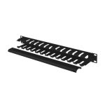 Lanberg AK-1704-B 19 1U fekete csatornás kábelrendező