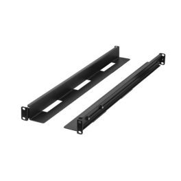   Lanberg AK-1902-B 1U 650x1090mm állítható fekete rack sín készlet