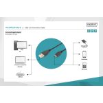 DIGITUS AK-300130-018-S High Speed 2.0 mini USB B - USB type A kábel 1,8m